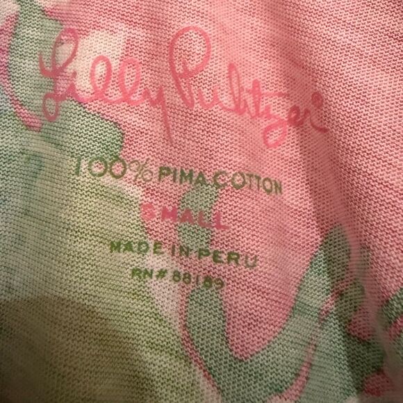 Lilly Pulitzer “Britton” T-shirt Dress in “Big Flirt” Size Small - Picture 7 of 7